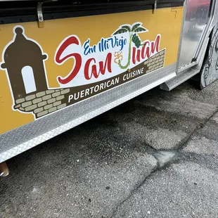 the side of a food truck