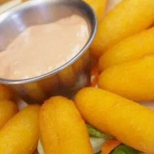 Surrullitos (Fried Corn Fritters with Cheese)