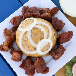 Mofongo con Carne Frita!