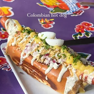 Colombian hotdog