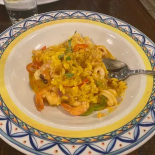 a plate of food on a table