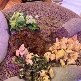 Beef and chicken combo