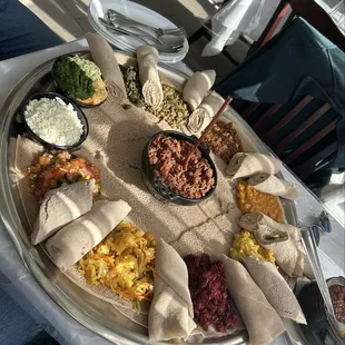 1. Doro Wot (Spicy), 8. Special Kitfo, 13. Vegy Combo