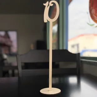 Number on table