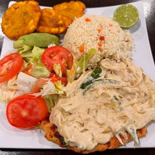 Pollo de crema jalapeño.