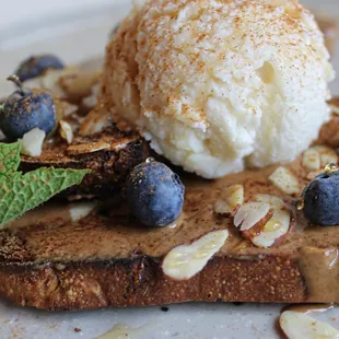 Ricotta Cheese &amp; Fruit Toast