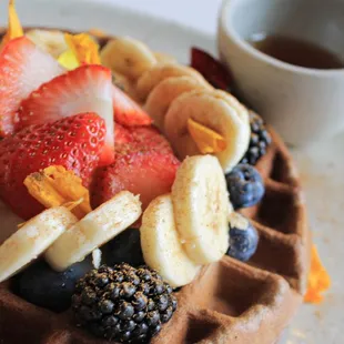 Almond Flour Cacao Waffle