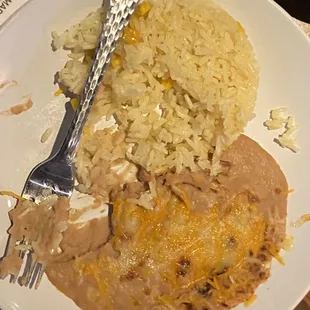 CALI BURRITO with rice and beans