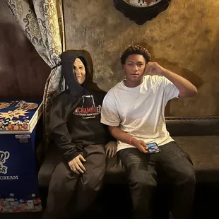 Son and long lost brother