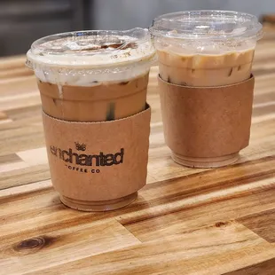 New London and strawberry shortcake latte