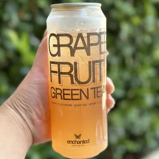 Grapefruit green tea! Love the nifty can!
