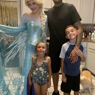 Even Dad got his face painted!