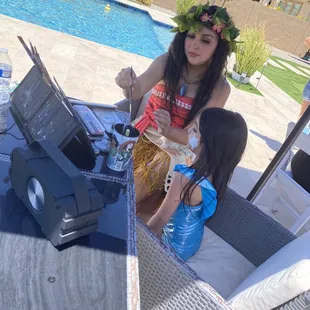 Face painting by The Polynesian princess