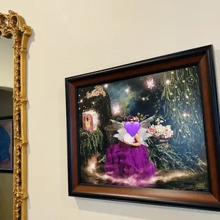 This was part of the slightly over $3000 and you get to select the frame and picture that you want turned into this art work.