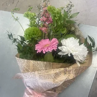 Custom arrangement made fresh for me