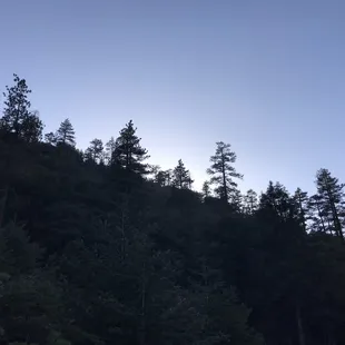 View of the west ridge just after the sun passed behind it for the evening.