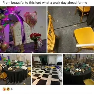 this was her post complaining about the mess she had to pick up