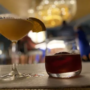 A Seasonal Old Fashioned and the Sidecar