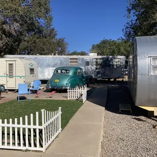 Old trailers on site!