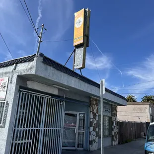 outside