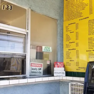 Order window