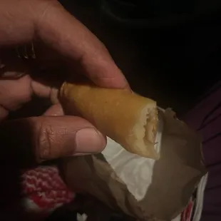 Warm crispy, savory potato taquitos!
