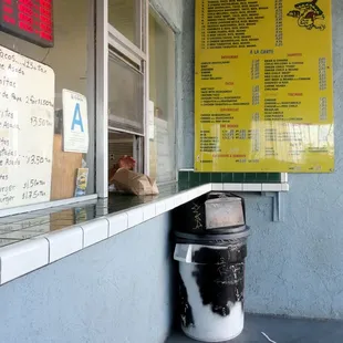 Order at the counter.  A smile awaits you.