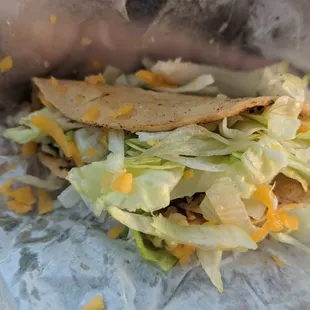 Beef taco: terrible!