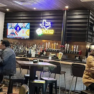 Beautiful and inviting bar area