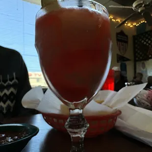 Strawberry frozen margarita