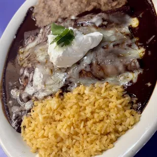 Enchiladas de mole