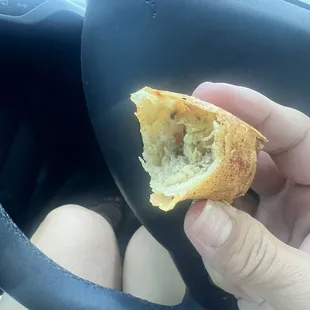 Almost devoured this yummy egg roll.  Simple but so delicious. The smell is so good.