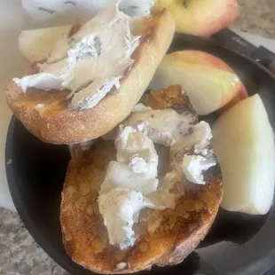Toasted Semifreddi baguette with a soft rind cheese. Serious nomz.