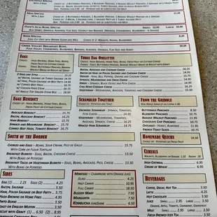 Encinitas Cafe Menu