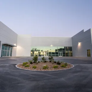 Beautiful front plaza of the building