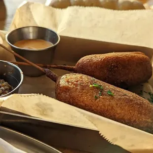 Corn dogs