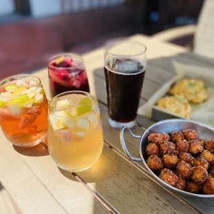 Sangria&apos;s, Brown Ale, Sweet Potato Tots.....