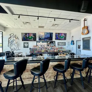 The beautiful bar area