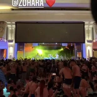 a crowd of people at a concert