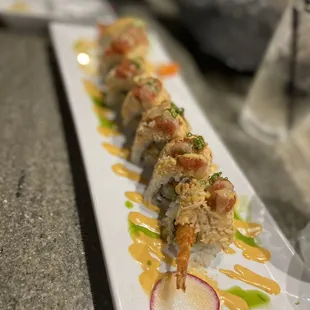 Foreign orange roll
