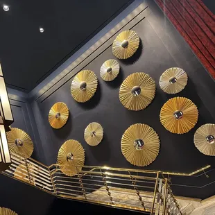 Upper deck stair art