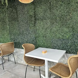 Outside seating
