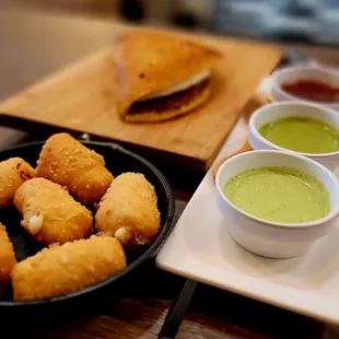 a plate of deep fried food