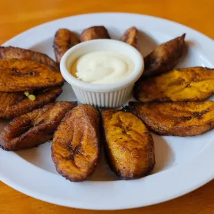 Fried Plantains with Cream