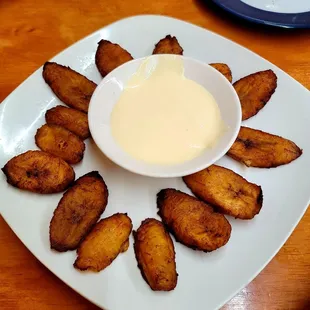 Fried Plantains With Cream