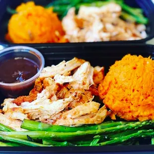 Southwest BBQ Chicken Bowl. All portioned to perfection.