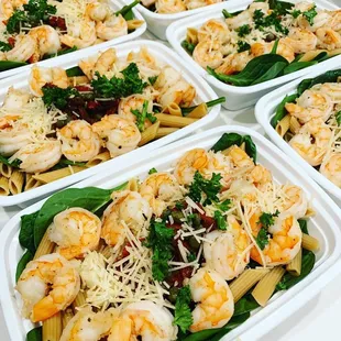 This is our Bulk Naked Shrimp Penne Pasta!