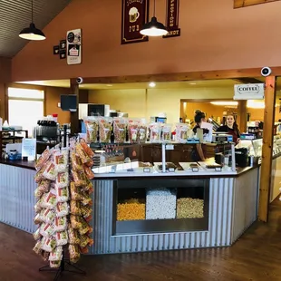 the inside of the store