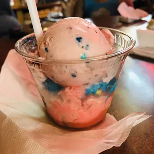 Firecracker with Superman ice cream