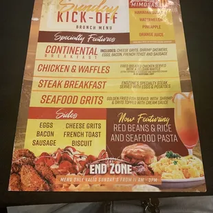 Menu.